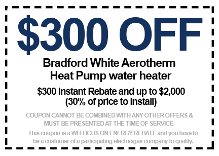Discounts on Bradford White Aerotherm Heat Pump Water Heater